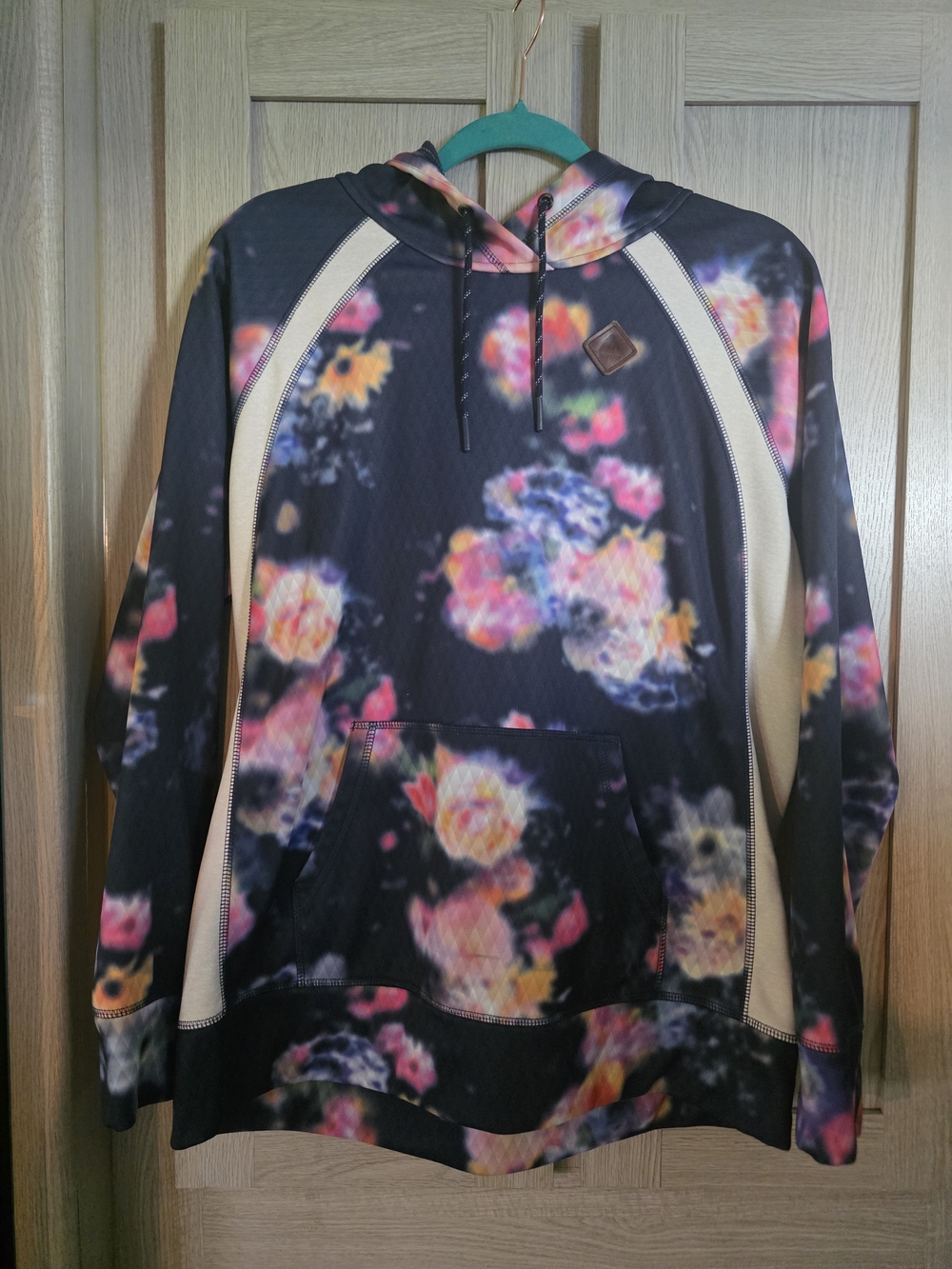 Burton Durable Goods (Snowboarding) Navy Tie Dye Heron Pullover Hoodie Large
